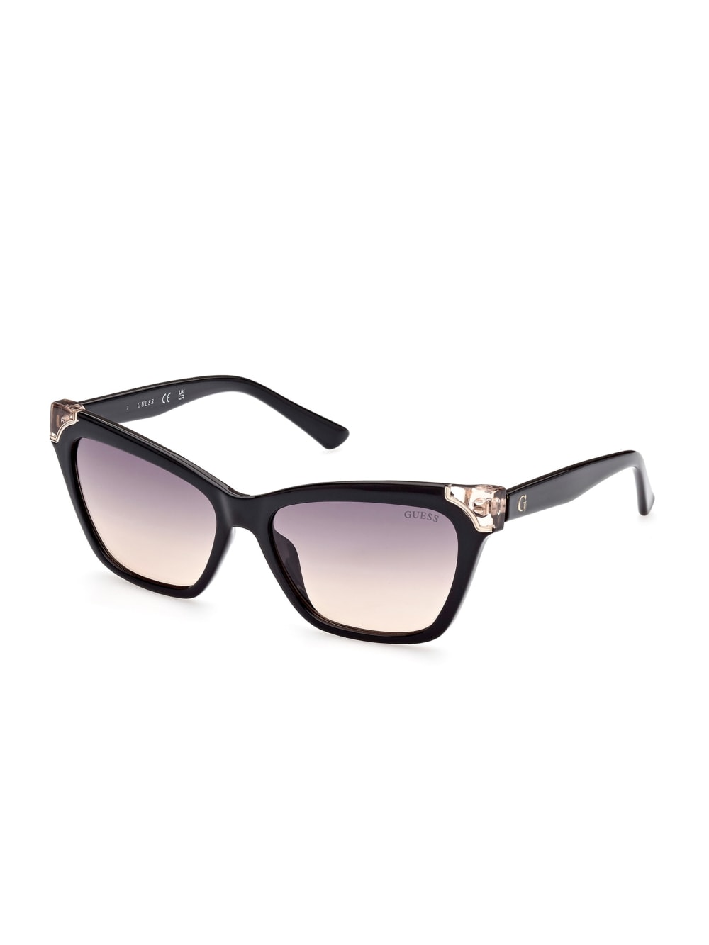 Tortoise Plastic Square Sunglasses - Guess