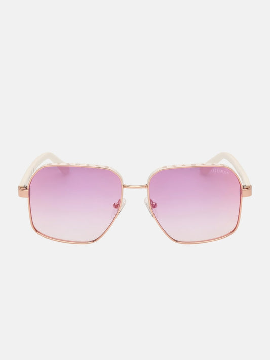 Katelyn Metal Rim Signature Sunglasses - Guess