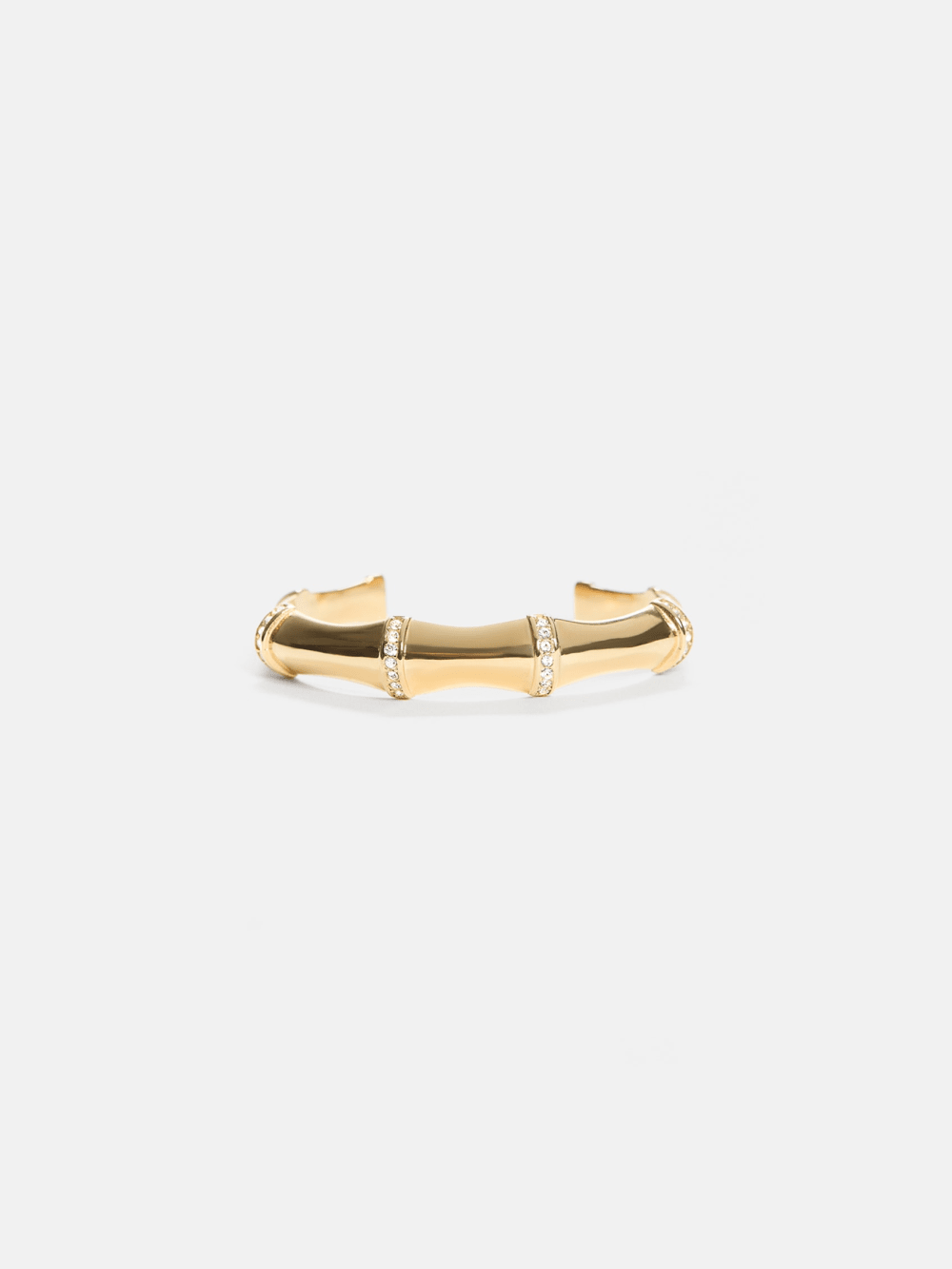 Gold-Tone Bamboo Cuff Bracelet - Guess