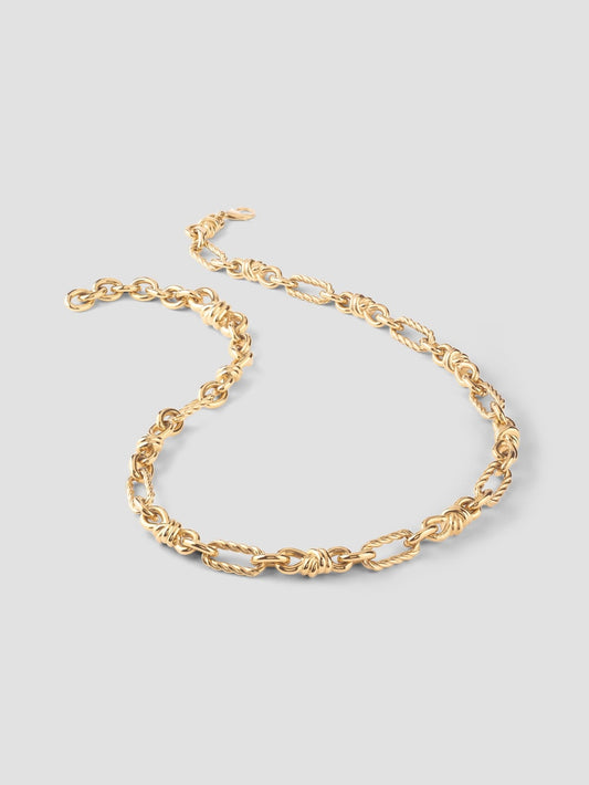 Gold-Tone Knotted Necklace - Guess
