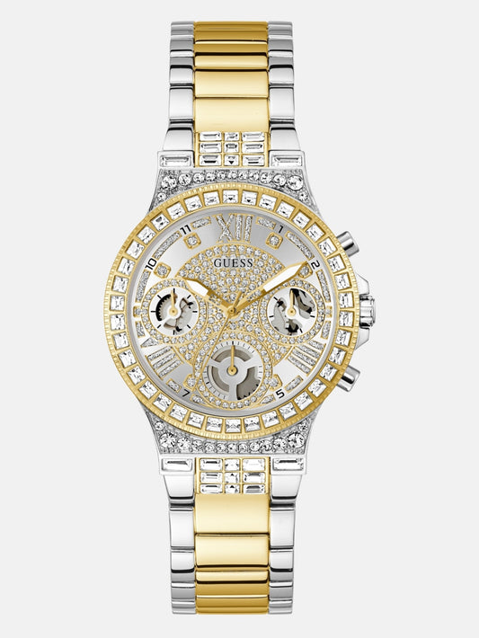 Two-Tone Multifunction Watch - Guess