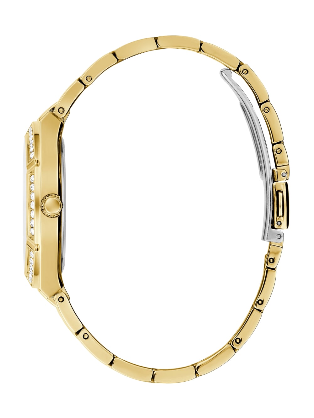 Gold-Tone and Green Analog Watch - Guess