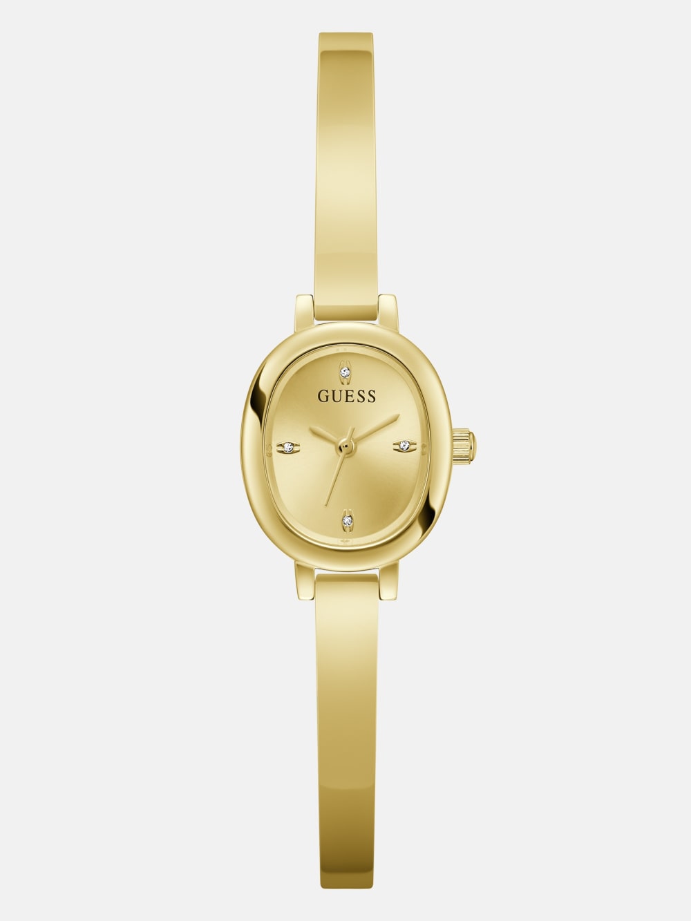 Gold-Tone Oval Analog Watch - Guess