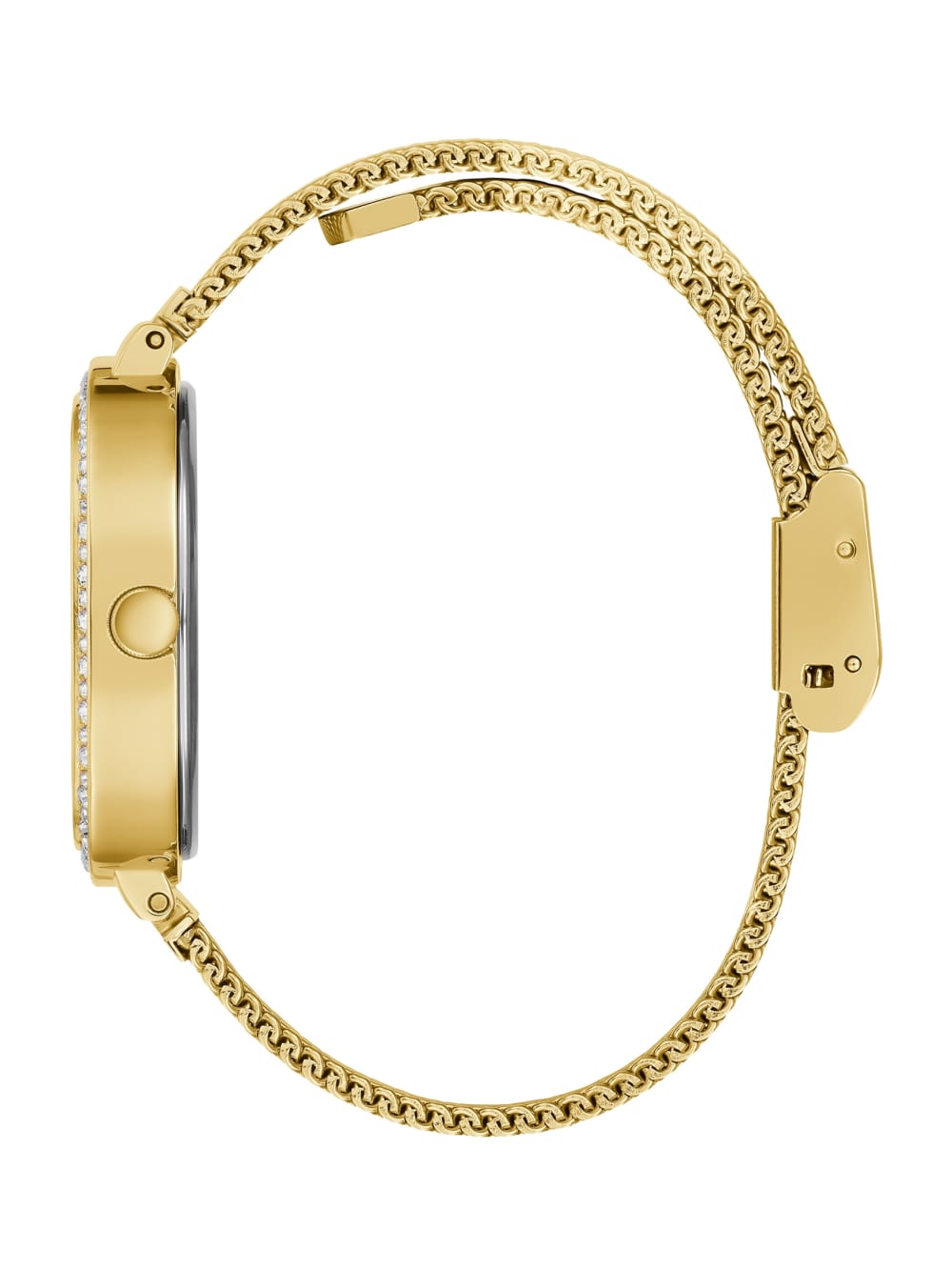 Gold-Tone Mesh Analog Watch - Guess