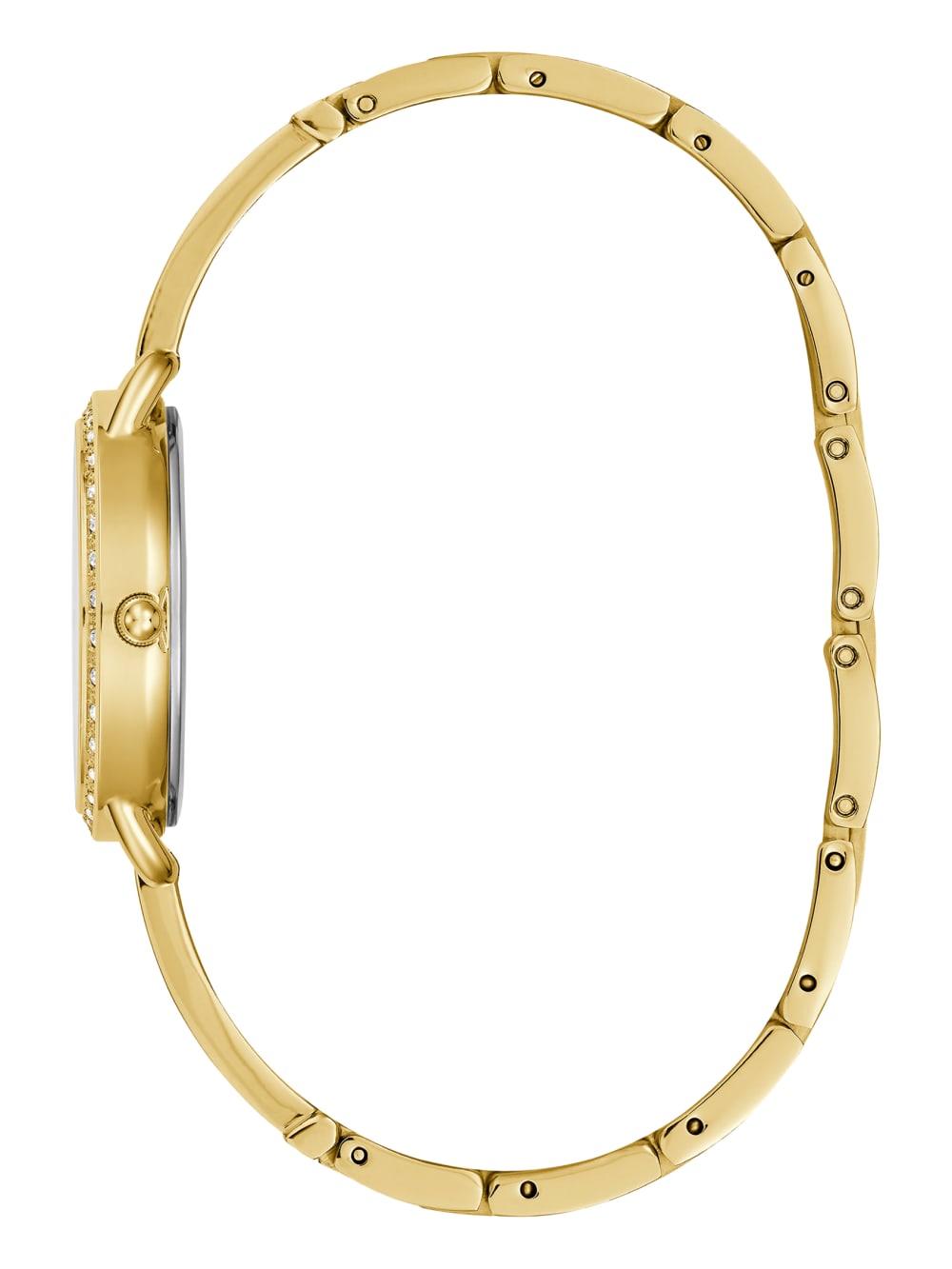 Gold-Tone Crystal Analog Watch - Guess