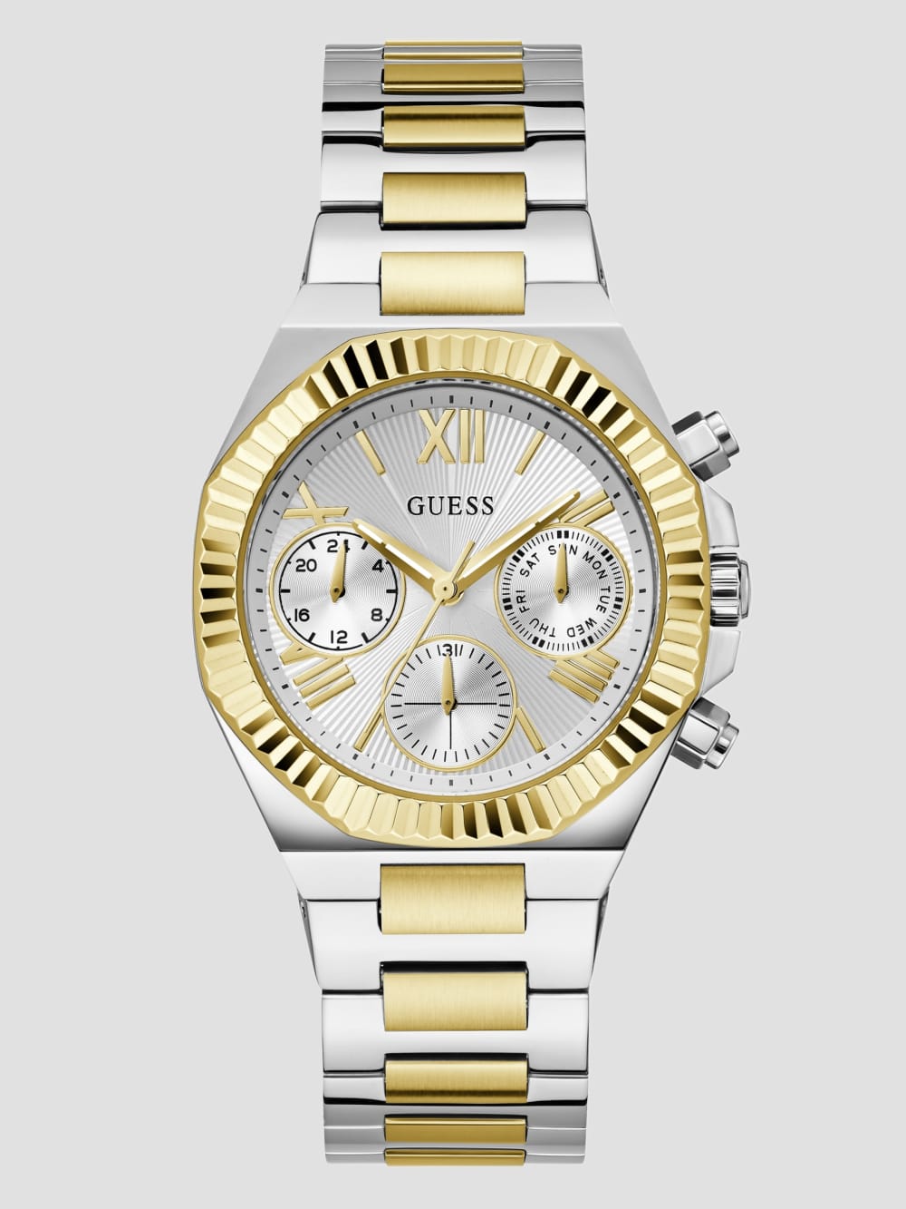 Multi-Tone Chronograph Watch - Guess