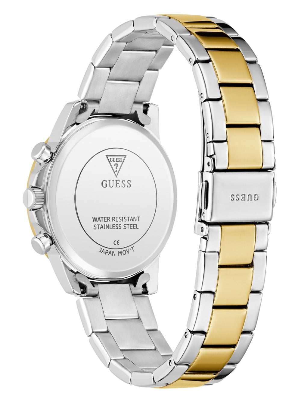 Two-Tone and Blue Chronograph Watch - Guess