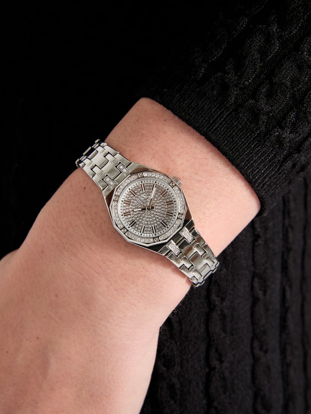 Silver-Tone Analog Watch - Guess