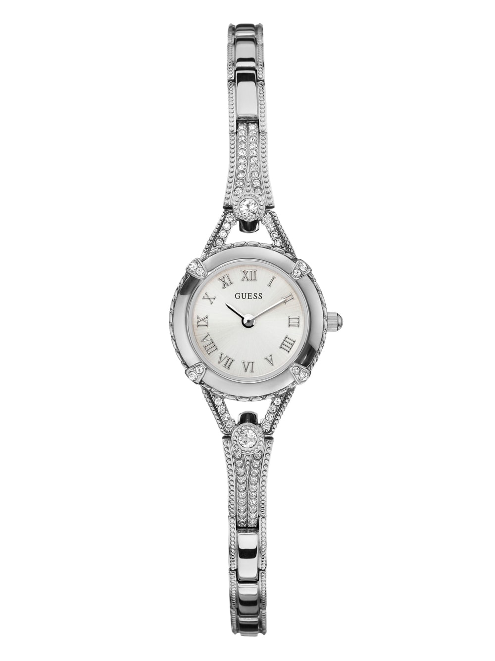 Silver-Tone Petite Crystal Watch - Guess