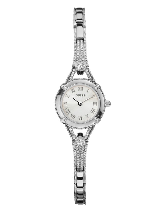 Silver-Tone Petite Crystal Watch - Guess