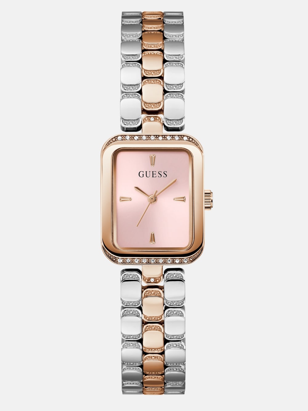 Two-Tone Rectangle Analog Watch - Guess