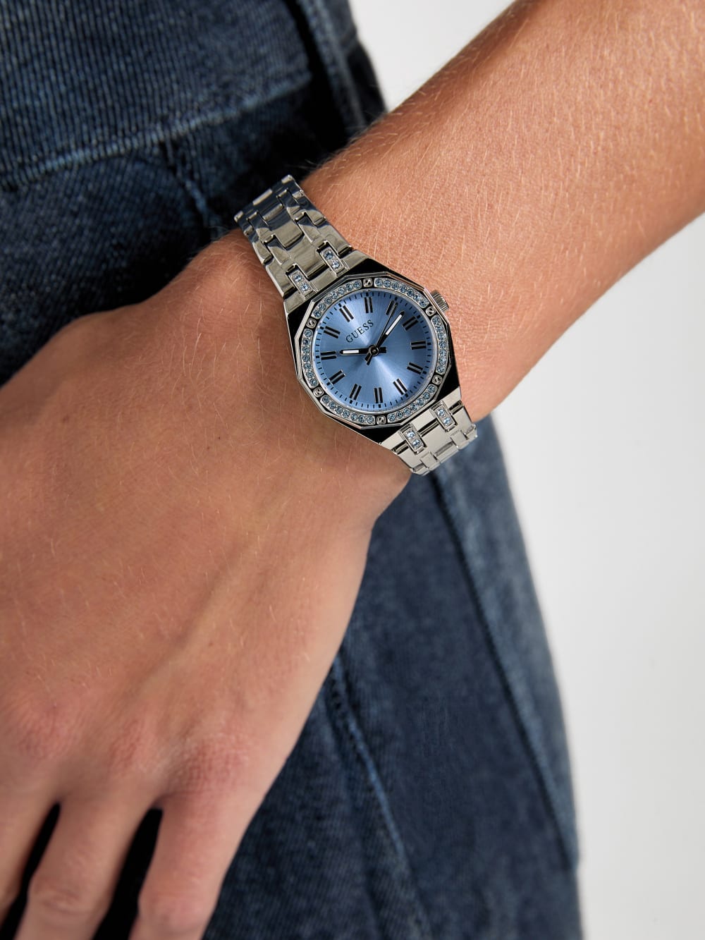 Silver-Tone Analog Watch - Guess