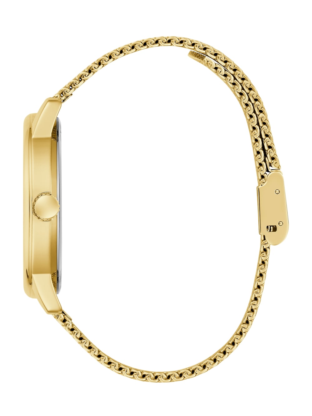 Gold-Tone and Blue Analog Watch - Guess
