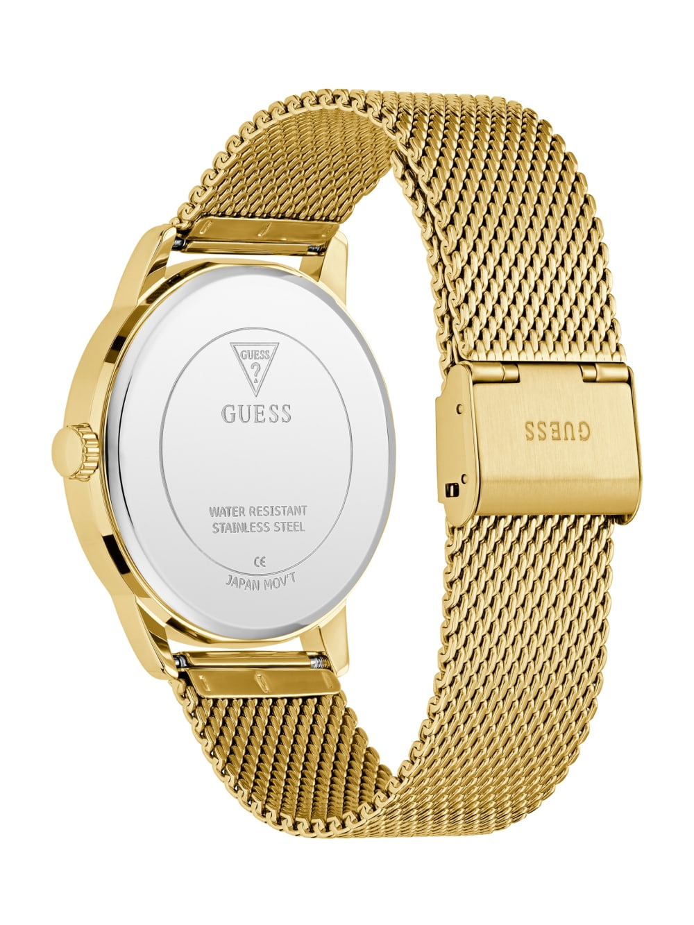 Gold-Tone and Blue Analog Watch - Guess