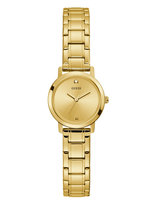 Gold-Tone Diamond Analog Watch - Guess