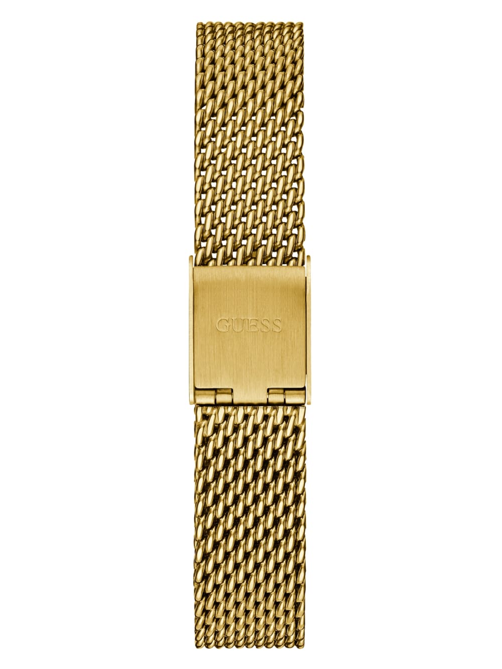 Gold-Tone Mesh Diamond Analog Watch - Guess