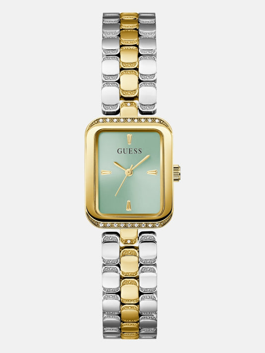 Silver and Gold-Tone Analog Watch - Guess