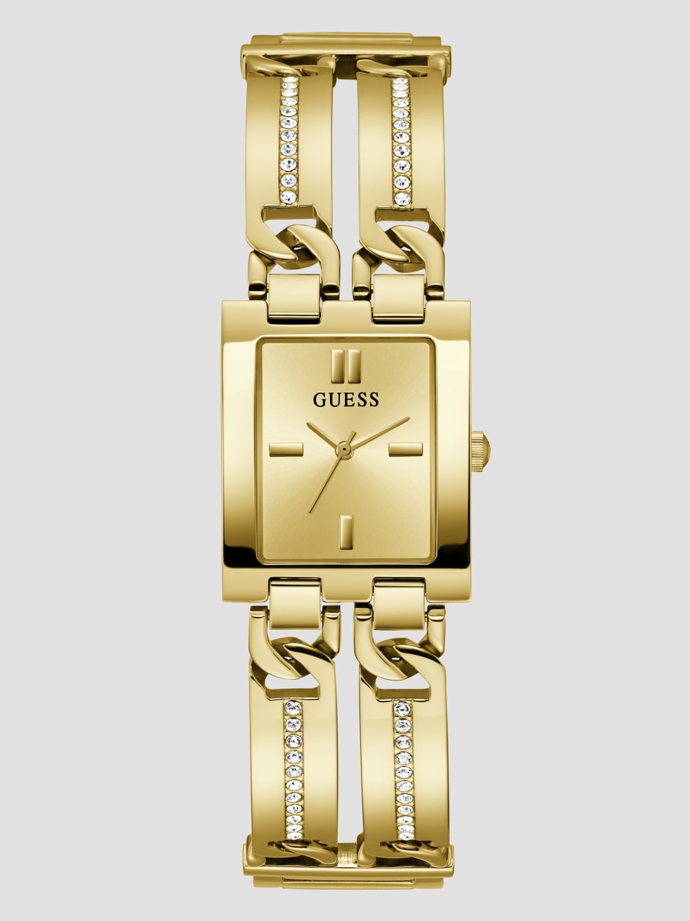 Gold-Tone Square Analog Watch - Guess