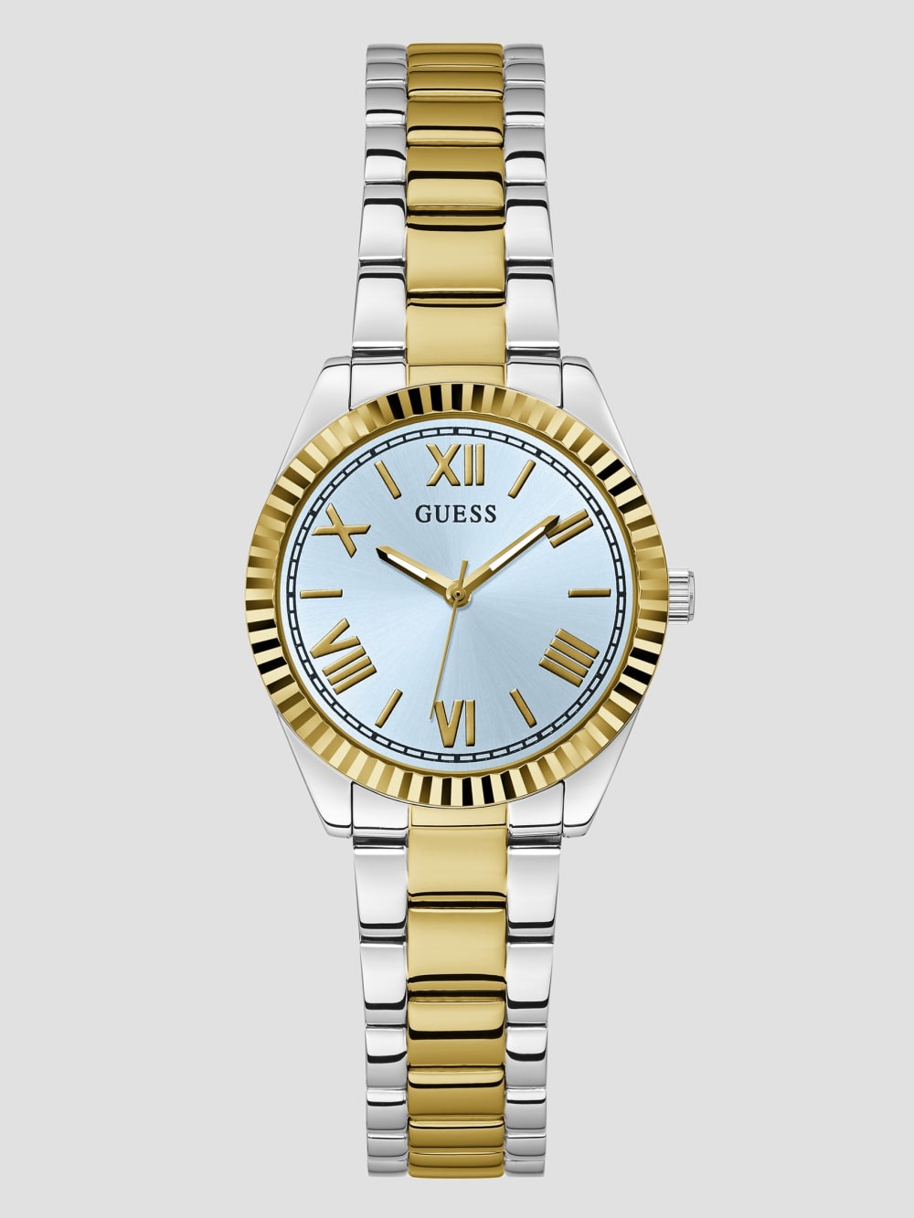 Two-Tone and Light Blue Analog Watch - Guess