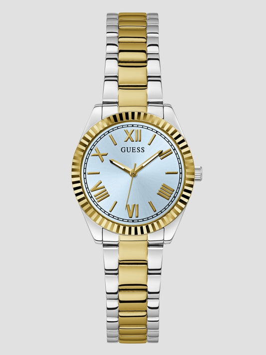 Two-Tone and Light Blue Analog Watch - Guess