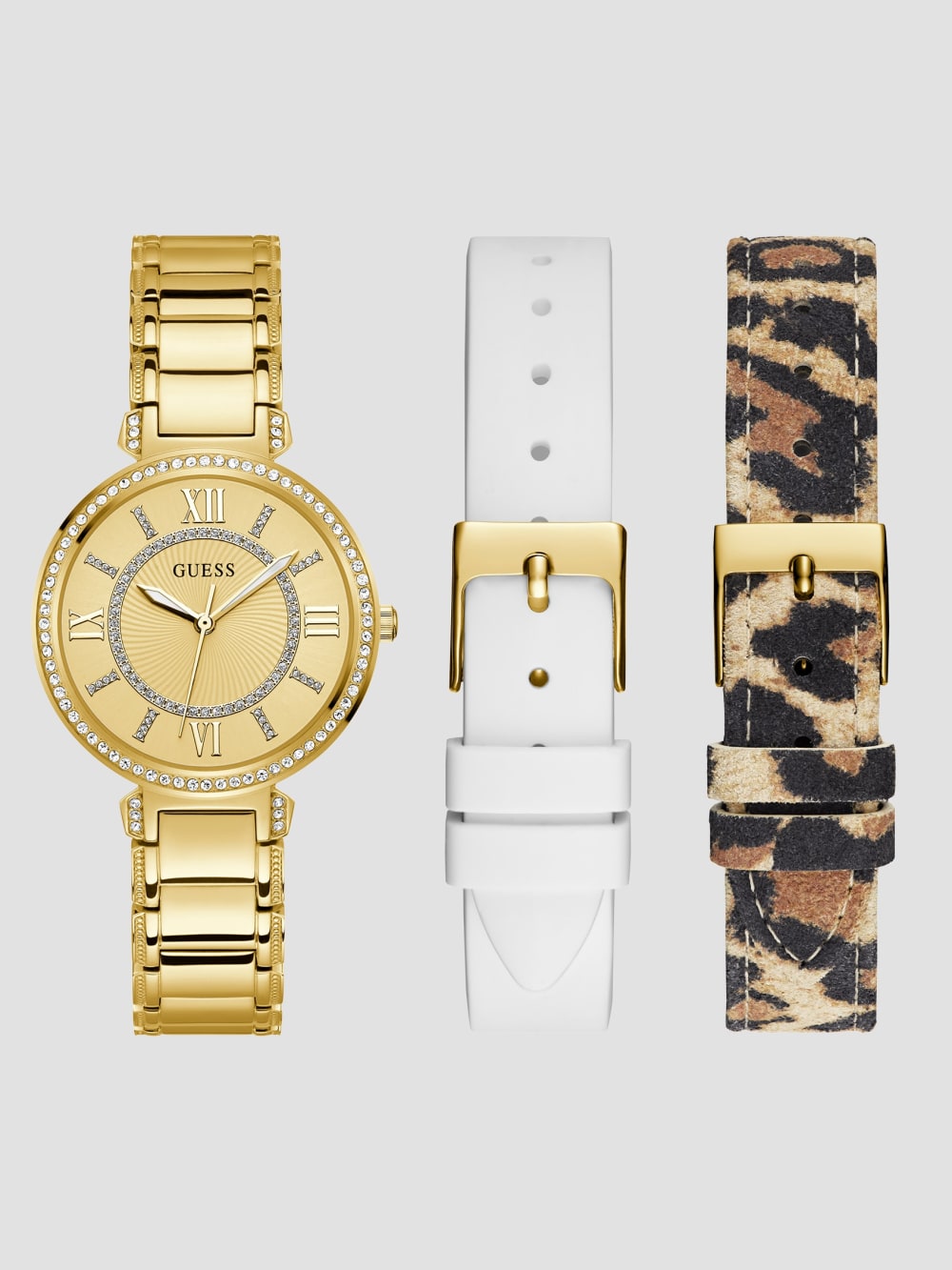 Gold-Tone Analog Watch Set - Guess