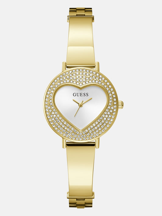 Crystal Stainless Steel analogue watch 30 mm - Guess