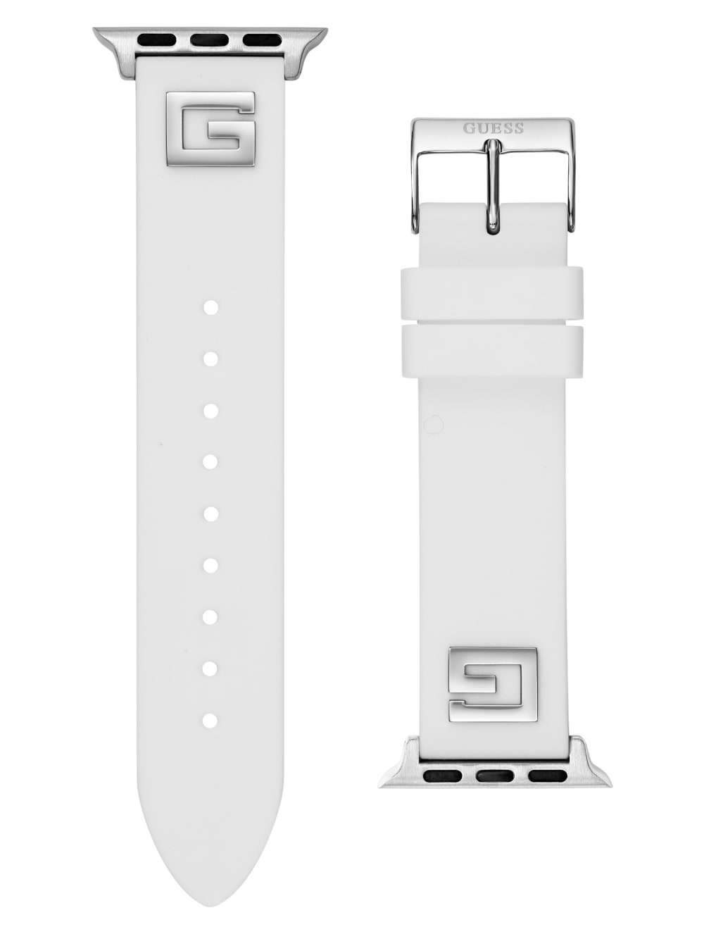 White Silicon 38-40 mm Band for Apple Watch® - Guess