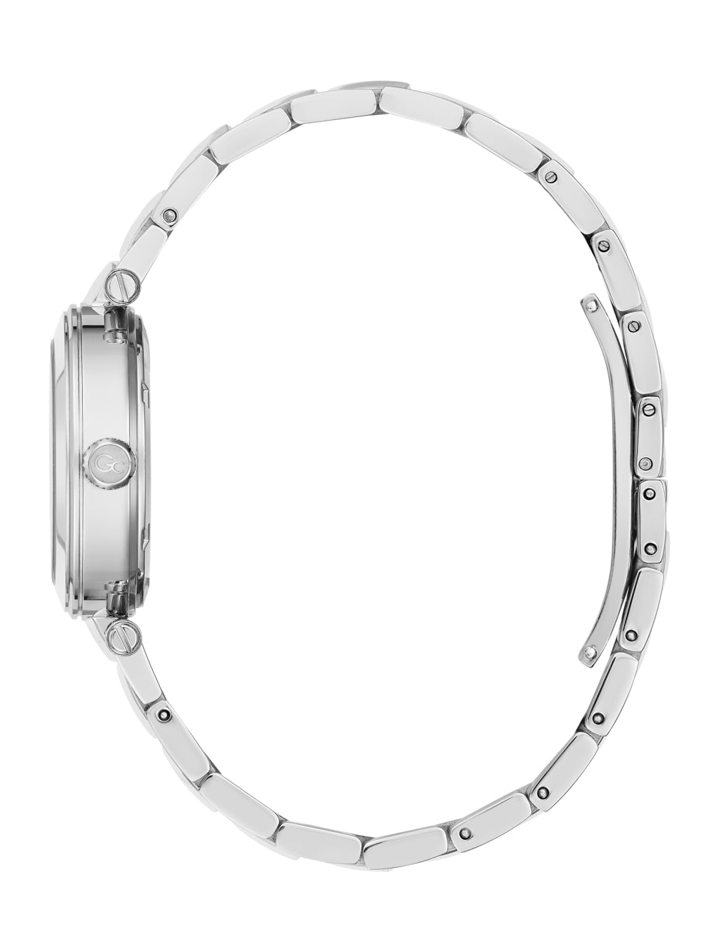 Gc Silver-Tone and Pink Analog Watch - Guess
