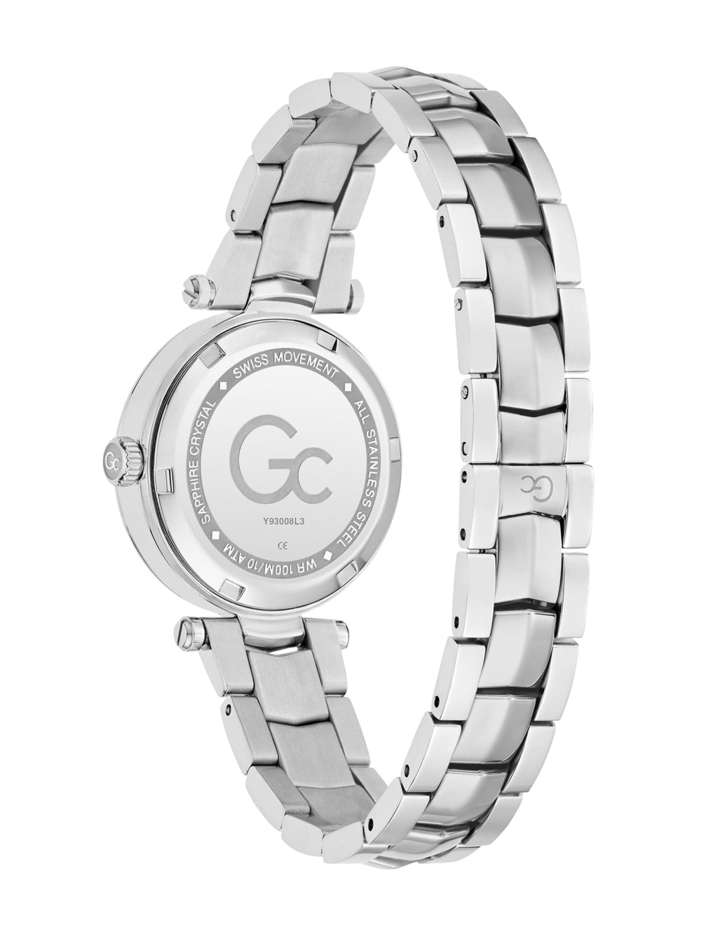 Gc Silver-Tone and Pink Analog Watch - Guess