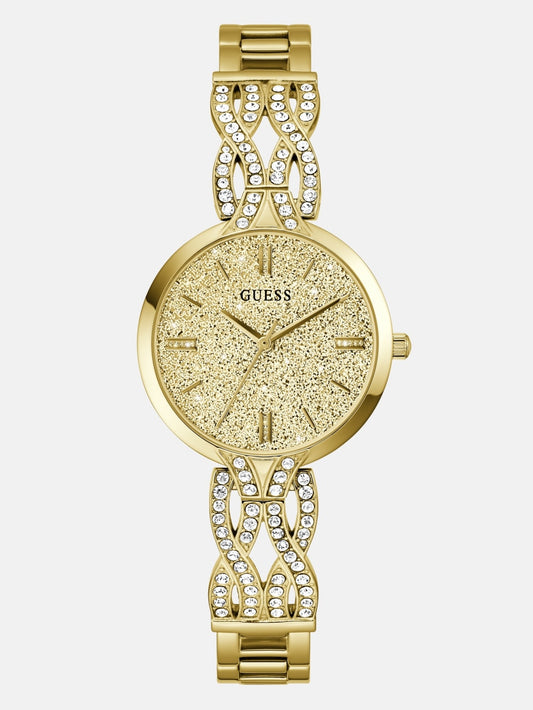 Gold-Tone Shimmer Analog Watch - Guess