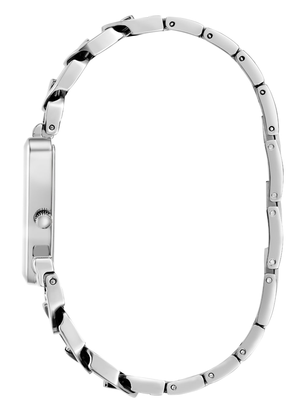 Silver-Tone Triangle Analog Watch - Guess