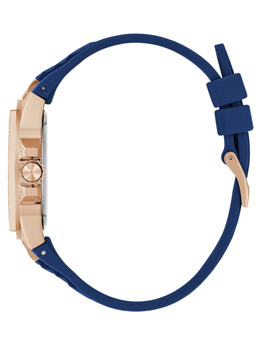 Rose Gold-Tone and Blue Multifunction Watch - Guess