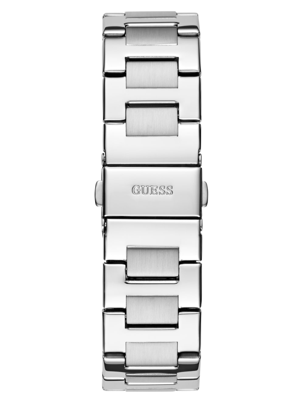 Silver-Tone and Denim Multifunction Watch - Guess