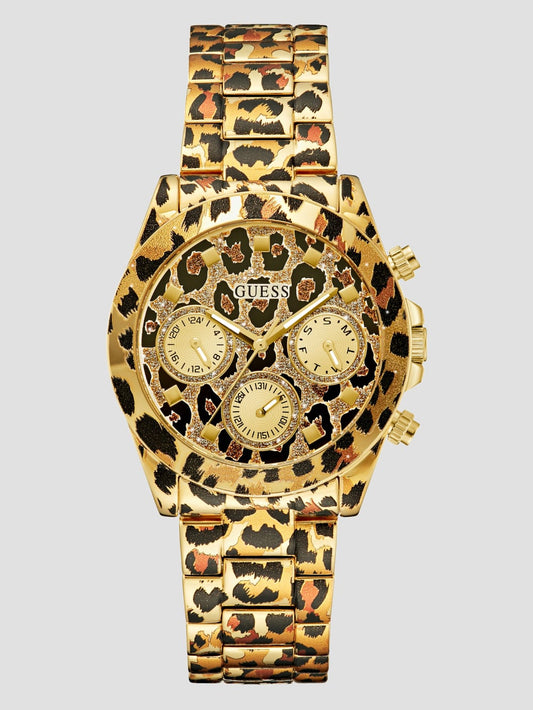 Gold-Tone Multifunction Watch - Guess