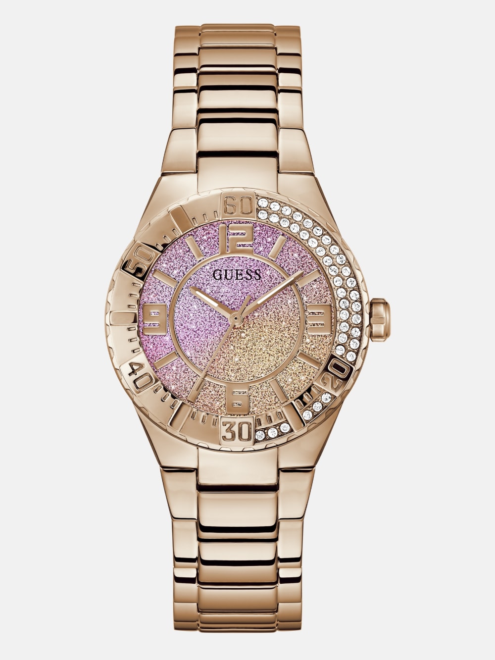 Rose Gold-Tone and Pink Analog Watch - Guess