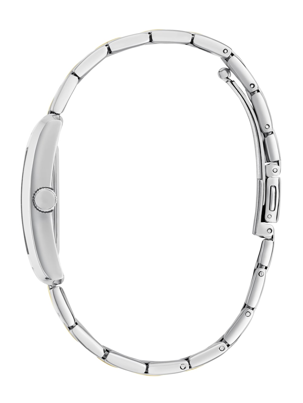 Multi-Tone and Black Square Analog Watch - Guess