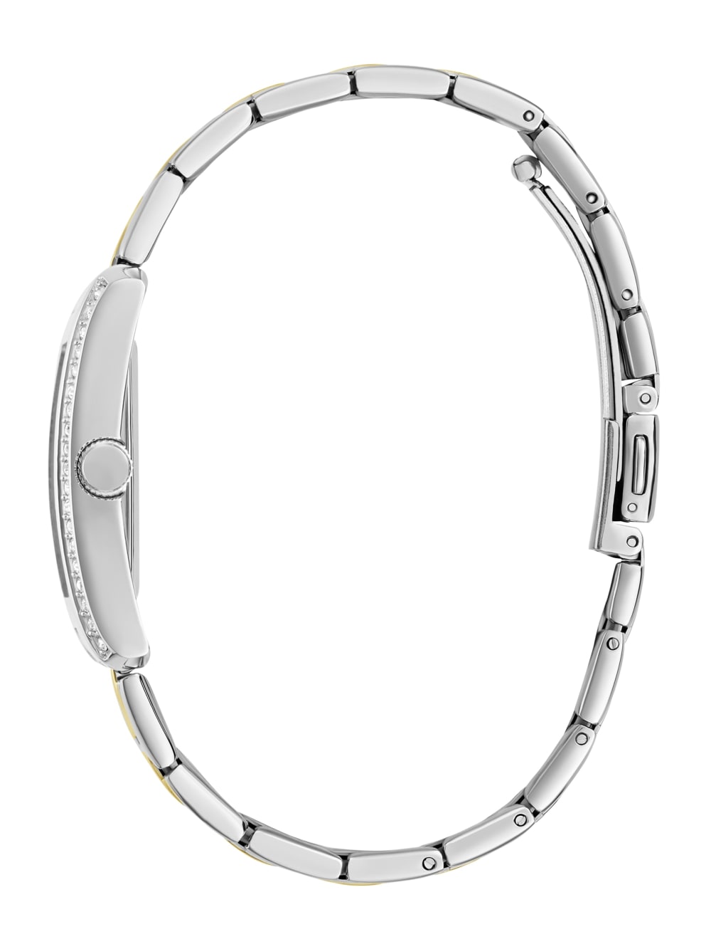 Multi-Tone Crystal Square Analog Watch - Guess