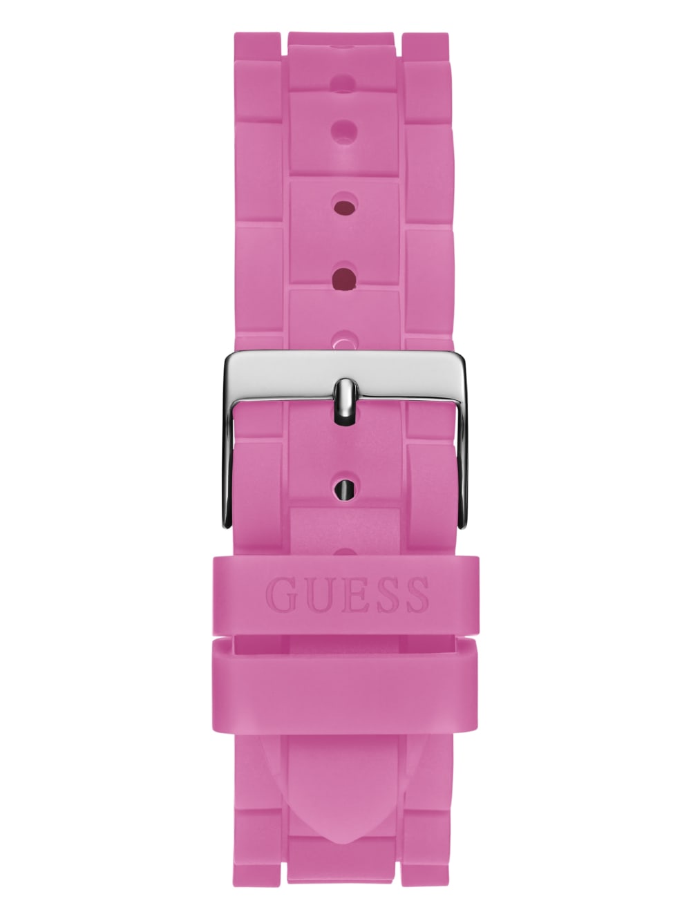 Pink and Silver-Tone Multifunction Watch - Guess