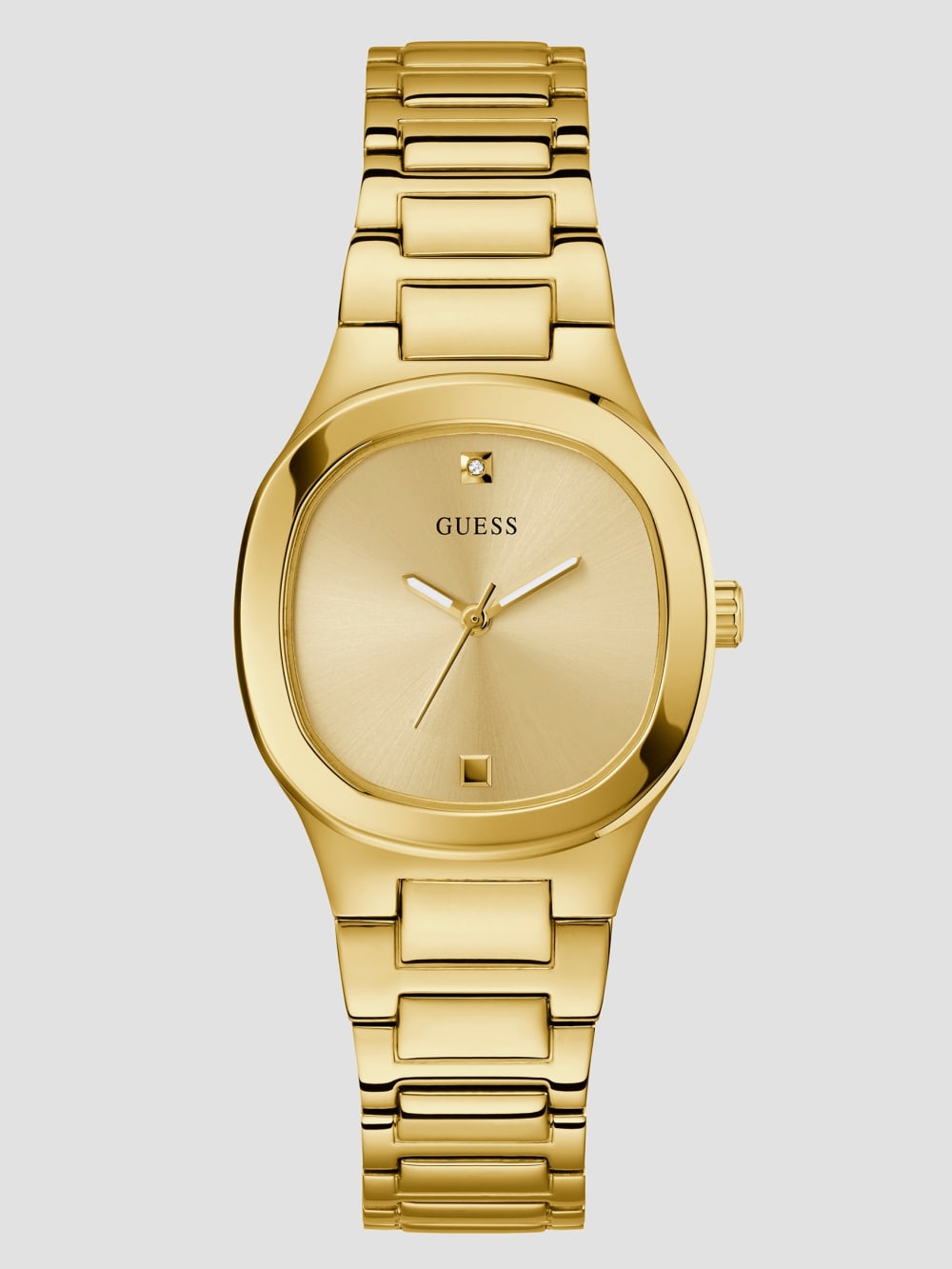 Gold-Tone Studded Analog Watch - Guess