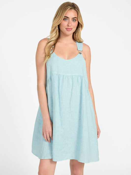Gretel Overall Smock Mini Dress - Guess