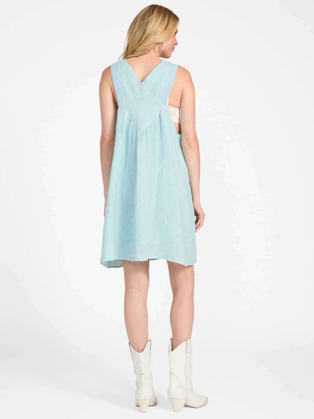 Gretel Overall Smock Mini Dress - Guess