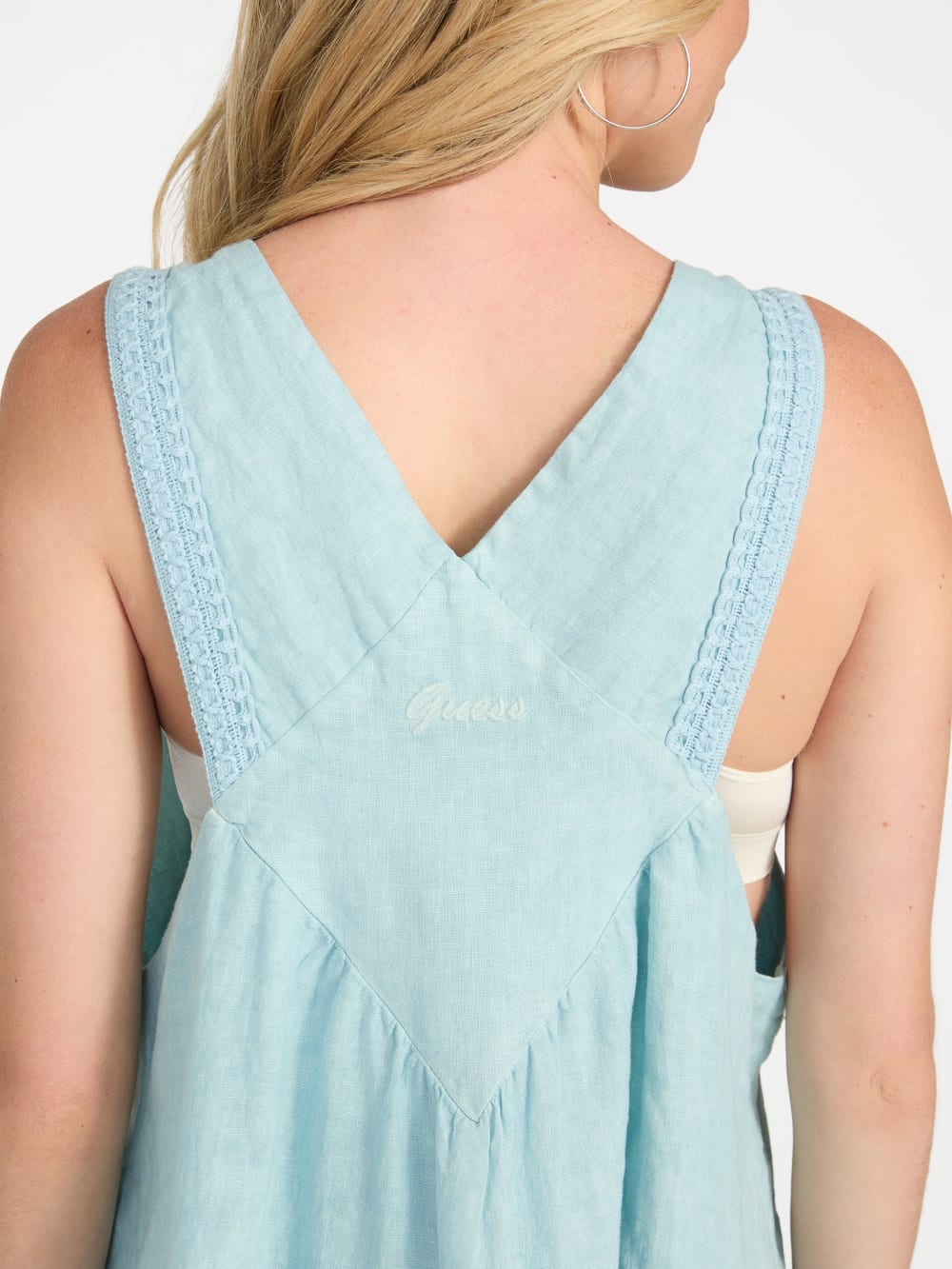 Gretel Overall Smock Mini Dress - Guess