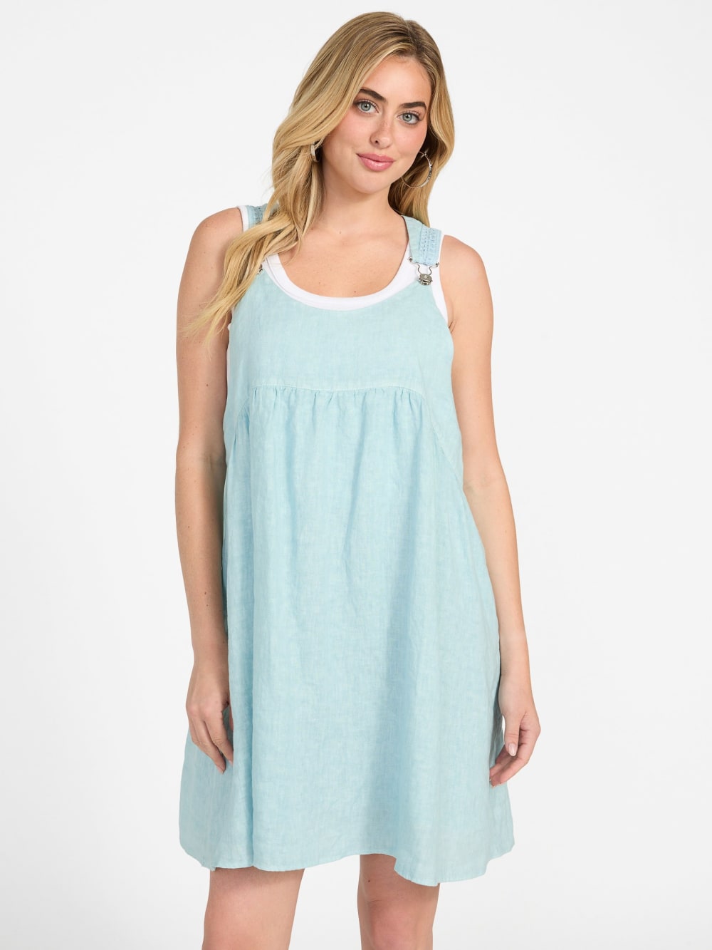 Gretel Overall Smock Mini Dress - Guess