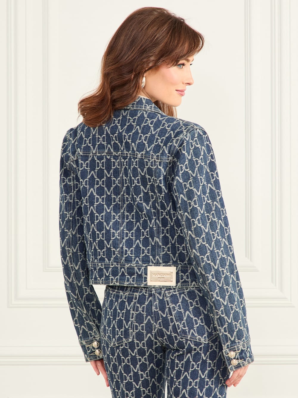 Bea Monogram Denim Trucker Jacket - Guess