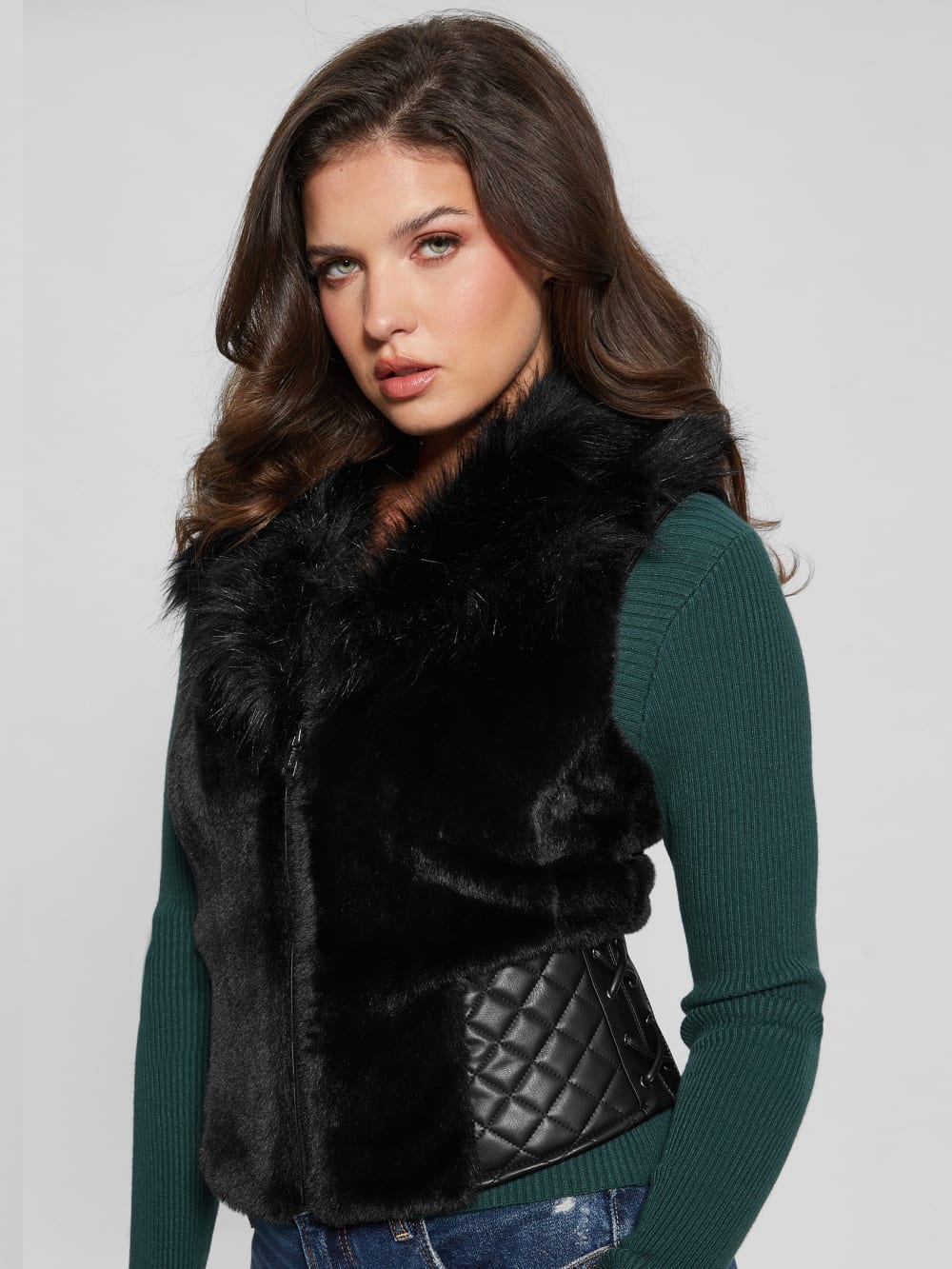 Emma Faux-Fur Vest - Guess