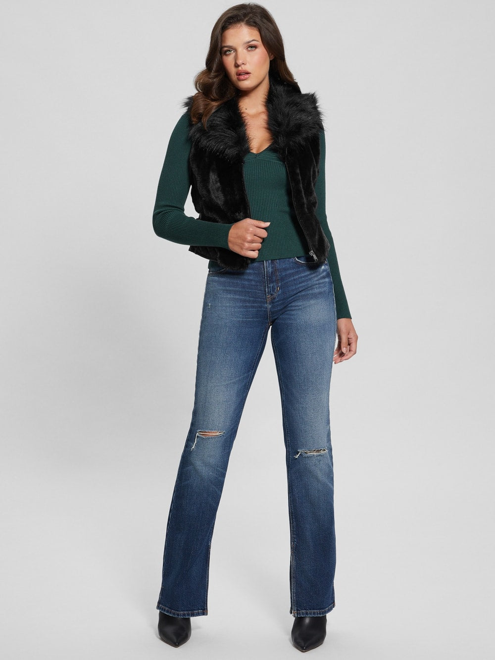 Emma Faux-Fur Vest - Guess