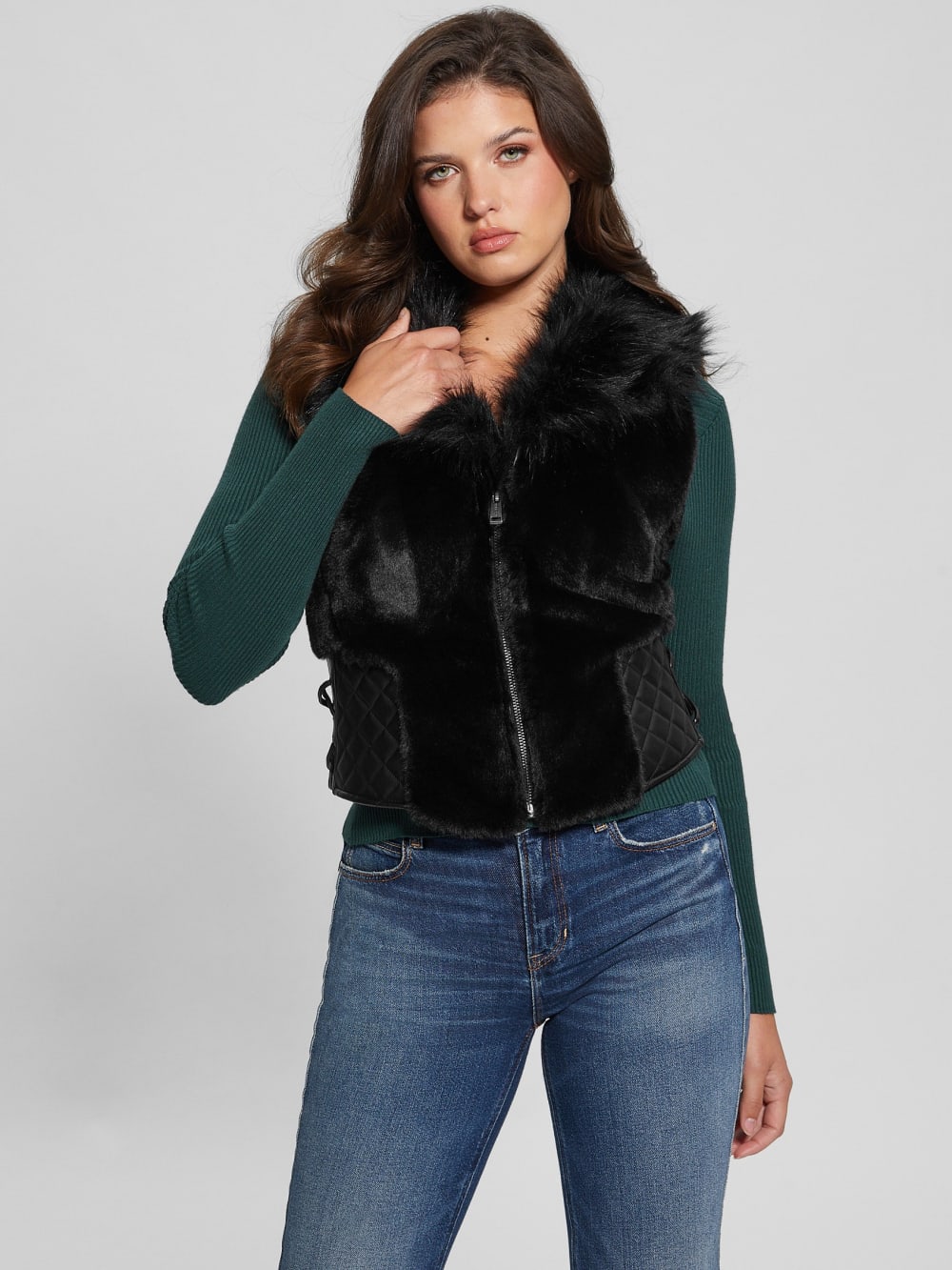 Emma Faux-Fur Vest - Guess