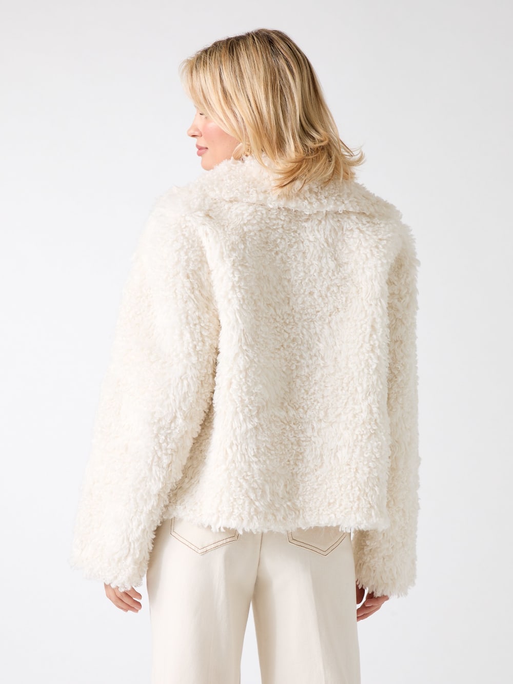 Margot Longline Faux-Fur Coat - Guess