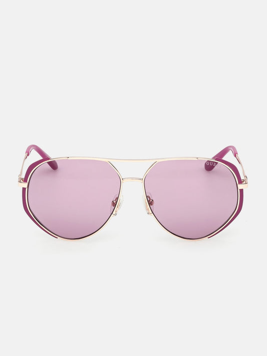 Metal Aviator Sunglasses - Guess