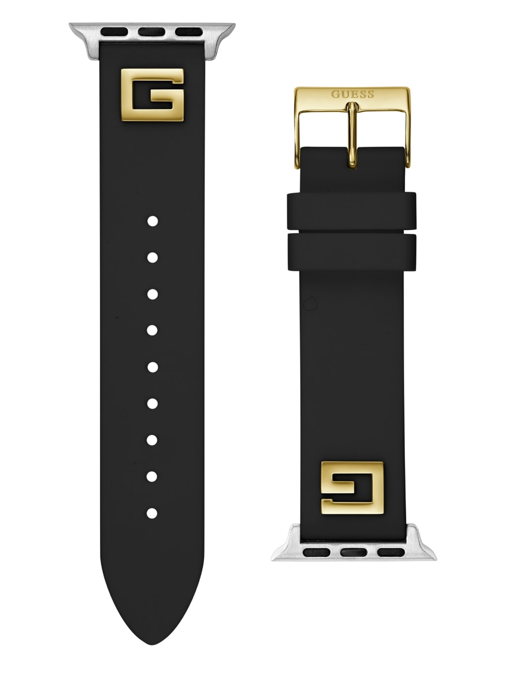 Black Silicon 38-40 mm Band for Apple Watch® - Guess